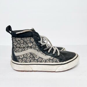 VANS SK8-HI MTE-1 Girls Primaloft Insulated Floral Shoes Size 2 Girls